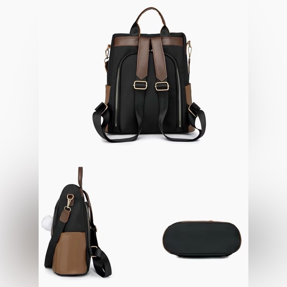 Warner Bros. Black and Brown Backpack with Harry Potter Design